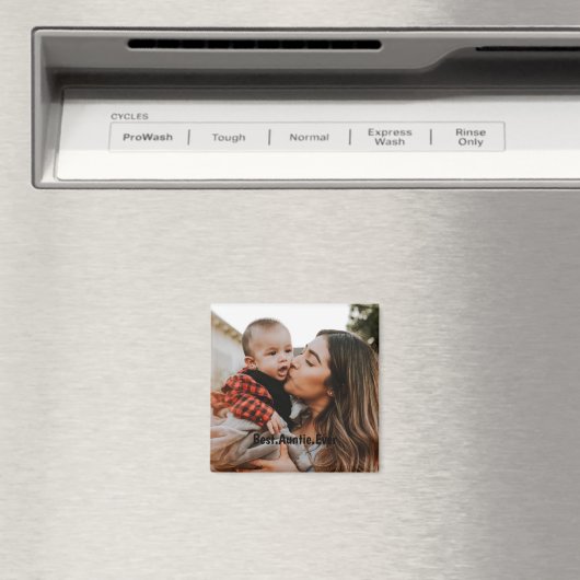 パーソナライズされた最高のAuntie Everのカスタム写真 マグネット (インサイチュ (食洗機))