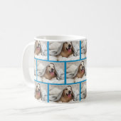 パーソナライズされた最高のDOG MOM EVER Photo Coffee Mug コーヒーマグカップ (正面左)