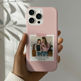 パーソナライズされた最高のEver Mom Photo Pink iPhone 16 Proケース