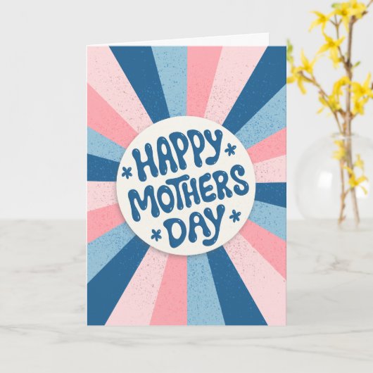 パーソナライズされた最高のEver Mothers Dayタイポグラフィ カード (黄色い花)