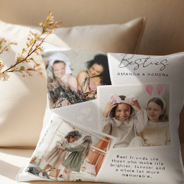 パーソナライズされた最高のFriend 3 Photo クッション