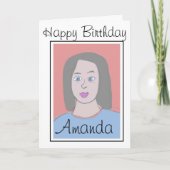 パーソナライズされた最高のFriend Avatar誕生日 カード (正面)