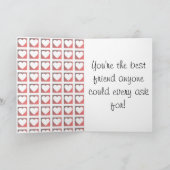 パーソナライズされた最高のFriend Avatar誕生日 カード (内部)