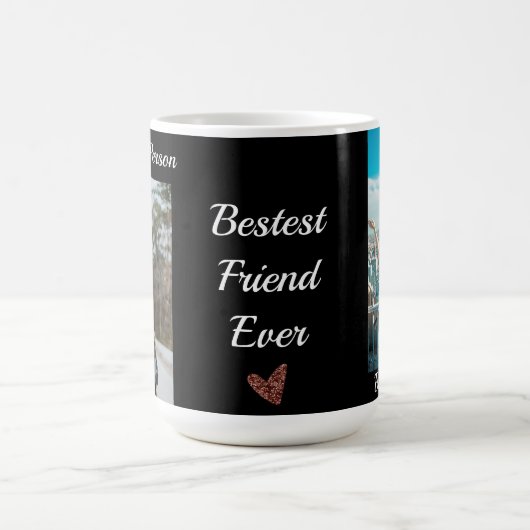 パーソナライズされた最高のFriend Bestieあなたは自分のC コーヒーマグカップ (中央)