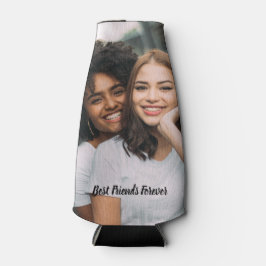 パーソナライズされた最高のFriend Forever写真 ボトルクーラー