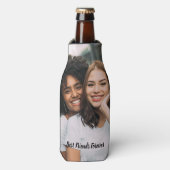 パーソナライズされた最高のFriend Forever写真 ボトルクーラー (ボトル正面)