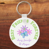 パーソナライズされた最高のFriend Forever Keychain キーホルダー (正面)