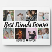 パーソナライズされた最高のFriend Gift Photo Grid Collage フォトプラーク (正面)