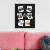 パーソナライズされた最高のFriends 6フォトカスタムコラージュ キャンバスプリント (インサイチュ (リビング))