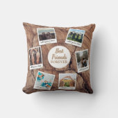 パーソナライズされた最高のFriends 6フォトカスタムコラージュ クッション (正面)