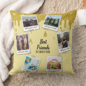 パーソナライズされた最高のFriends 6フォトカスタムコラージュ クッション (ブランケット)