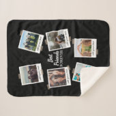 パーソナライズされた最高のFriends 6フォトカスタムコラージュ シェルパブランケット (正面(横))