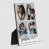 パーソナライズされた最高のFriends Forever 4 Photo Collage フォトプラーク (側面)