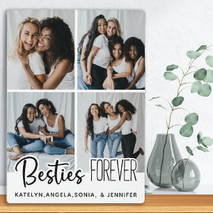 パーソナライズされた最高のFriends Forever 4 Photo Collage フォトプラーク