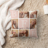 パーソナライズされた最高のFriends Forever 6 Photo Collage クッション (ブランケット)