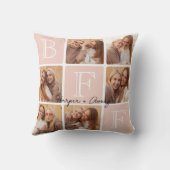 パーソナライズされた最高のFriends Forever 6 Photo Collage クッション (裏面)