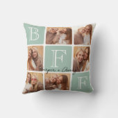 パーソナライズされた最高のFriends Forever 6 Photo Collage クッション (裏面)