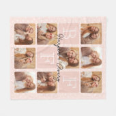 パーソナライズされた最高のFriends Forever 9 Photo Collage フリースブランケット (正面(横))