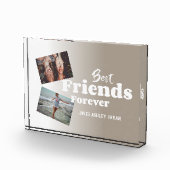 パーソナライズされた最高のFriends Forever Photo Block フォトブロック (右)