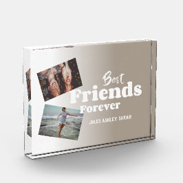 パーソナライズされた最高のFriends Forever Photo Block フォトブロック