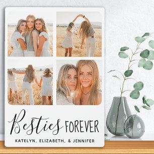 パーソナライズされた最高のFriends Forever Photo Collage フォトプラーク