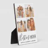 パーソナライズされた最高のFriends Forever Photo Collage フォトプラーク (側面)