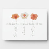 パーソナライズされた最高のFriends Plate フォトプラーク (正面)