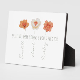 パーソナライズされた最高のFriends Plate フォトプラーク