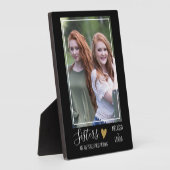 パーソナライズされた最高のFriends Sister引用文写真 フォトプラーク (側面)