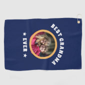 パーソナライズされた最高のGranda Everカスタム Family Photo ゴルフタオル (横)