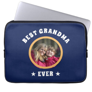 パーソナライズされた最高のGranda Everカスタム Family Photo ラップトップスリーブ