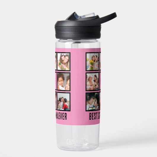 パーソナライズされた最高のGranda Ever 8 Photo Collage ウォーターボトル (左面)