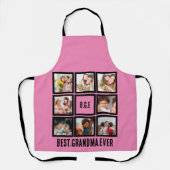 パーソナライズされた最高のGranda Ever 8 Photo Collage エプロン (正面)