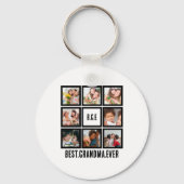 パーソナライズされた最高のGranda Ever 8 Photo Collage キーホルダー (正面)