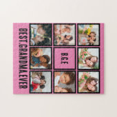 パーソナライズされた最高のGranda Ever 8 Photo Collage ジグソーパズル (横)