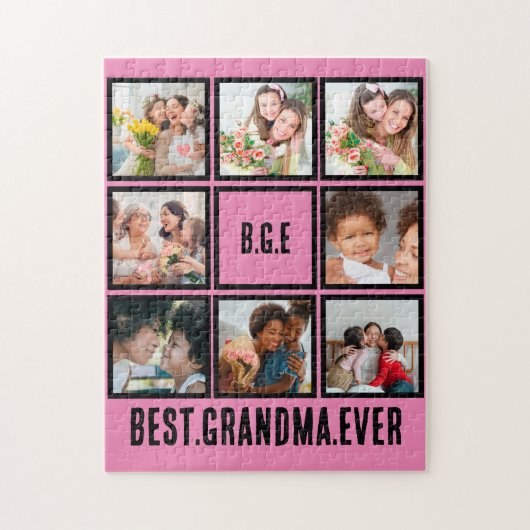 パーソナライズされた最高のGranda Ever 8 Photo Collage ジグソーパズル (縦)