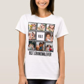 パーソナライズされた最高のGranda Ever 8 Photo Collage Tシャツ (正面)