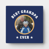 パーソナライズされた最高のGrandpa Everカスタム Family Photo フォトプラーク (正面)