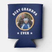 パーソナライズされた最高のGrandpa Everカスタム Family Photo 缶クーラー (正面)