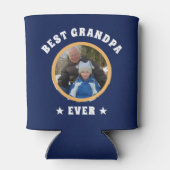 パーソナライズされた最高のGrandpa Everカスタム Family Photo 缶クーラー (裏面)