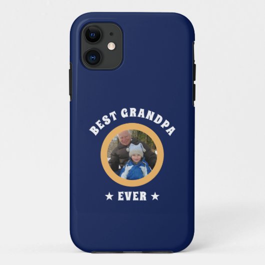 パーソナライズされた最高のGrandpa Everカスタム Family Photo Case-Mate iPhoneケース (裏面)