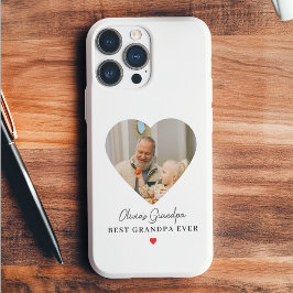 パーソナライズされた最高のGrandpa Ever Photo Gift iPhone 16 Proケース