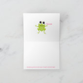 パーソナライズされた最高のLIFE FROG Notecard ノートカード (内部)