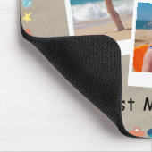 パーソナライズされた最高のMom Everビーチをテーマにした3枚の写真 マウスパッド (コーナー)