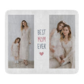 パーソナライズされた最高のMom Ever カッティングボード (正面)