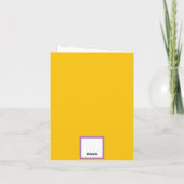 パーソナライズされた最高のMommy Ever Yellow Flowers写真 カード (裏面)