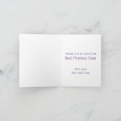 パーソナライズされた最高のMommy Ever Yellow Flowers写真 カード (内部)