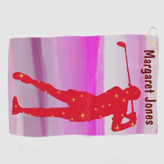 パーソナライズされた最高のMum Ladeesゴルフのギフトおもしろいゴルフ ゴルフタオル (横)