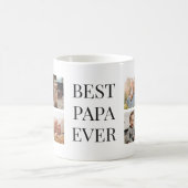 パーソナライズされた最高のPapa Ever Photo Mag コーヒーマグカップ (中央)