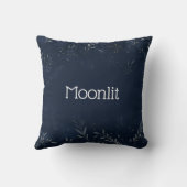 パーソナライズされた月と離れ装飾用クッション クッション (裏面)